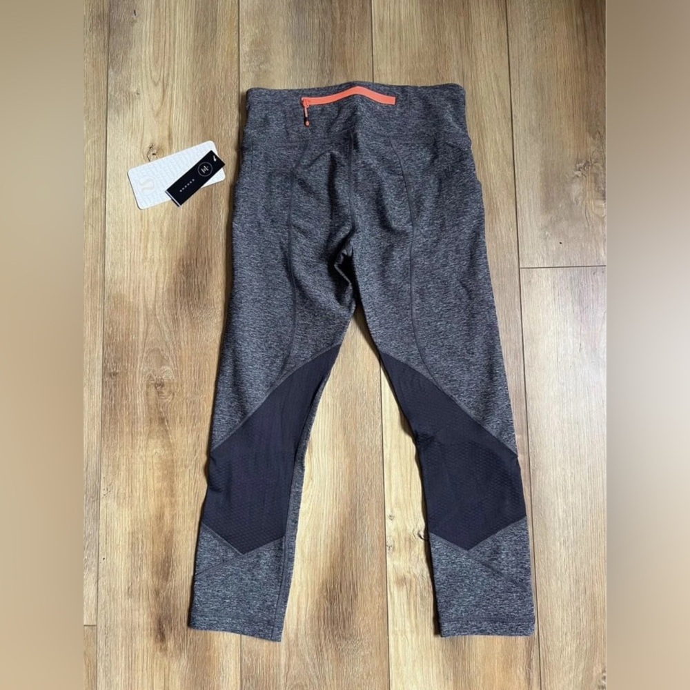 NWT ☀️ Lululemon Pace Rival Crop Heathered Black Very Light ☀️